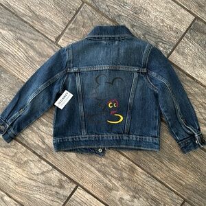 Old navy Disney Mickey Mouse denim jean jacket Disneyland toddler baby 🐭